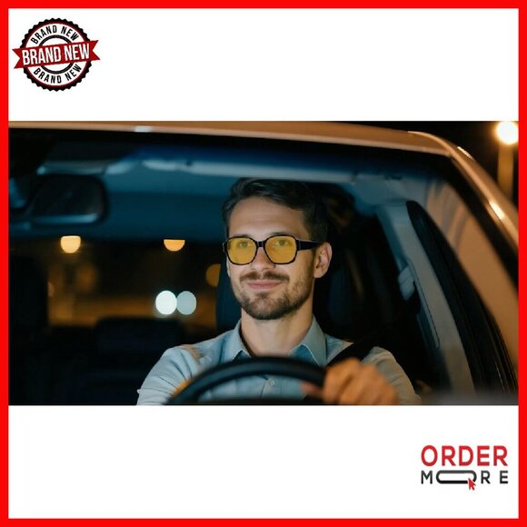 Polarized Night Driving Glasses Folding Oversized Fit Over Prescription main image 4